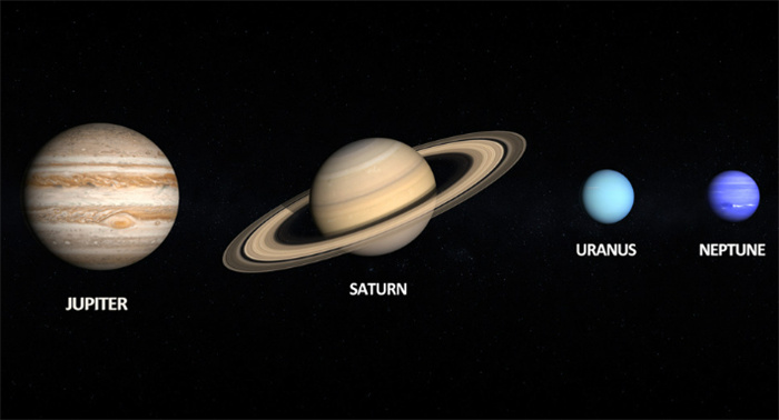 太阳系四大气态行星分别有谁（木星土星天王星海王星）