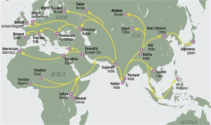 人类是如何从非洲迁徙到全世界的（多次迁徙）