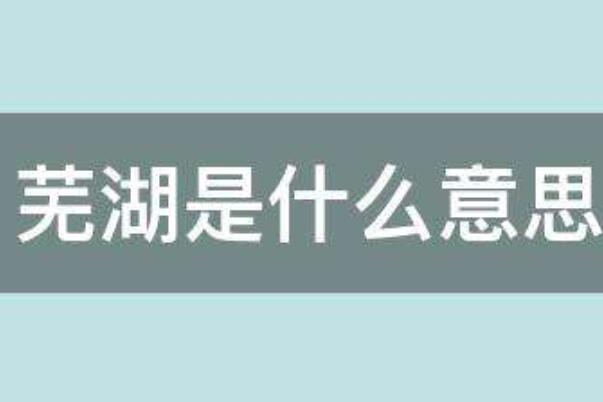 网络用语芜湖是什么梗：呜呼的谐音(心里爽快的语气助词没有含义)