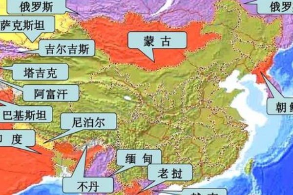 世界上邻国最多的国家:陆海邻国最多20个(中国最多)