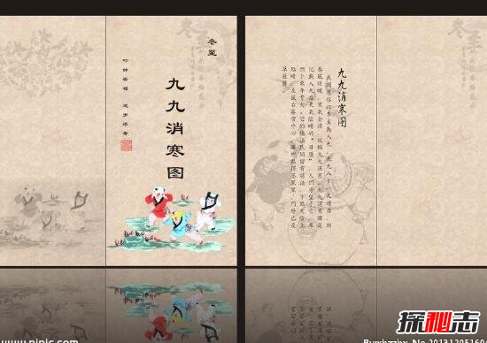 九九消寒图的作用是什么，古代的日历(可预卜未来气象)